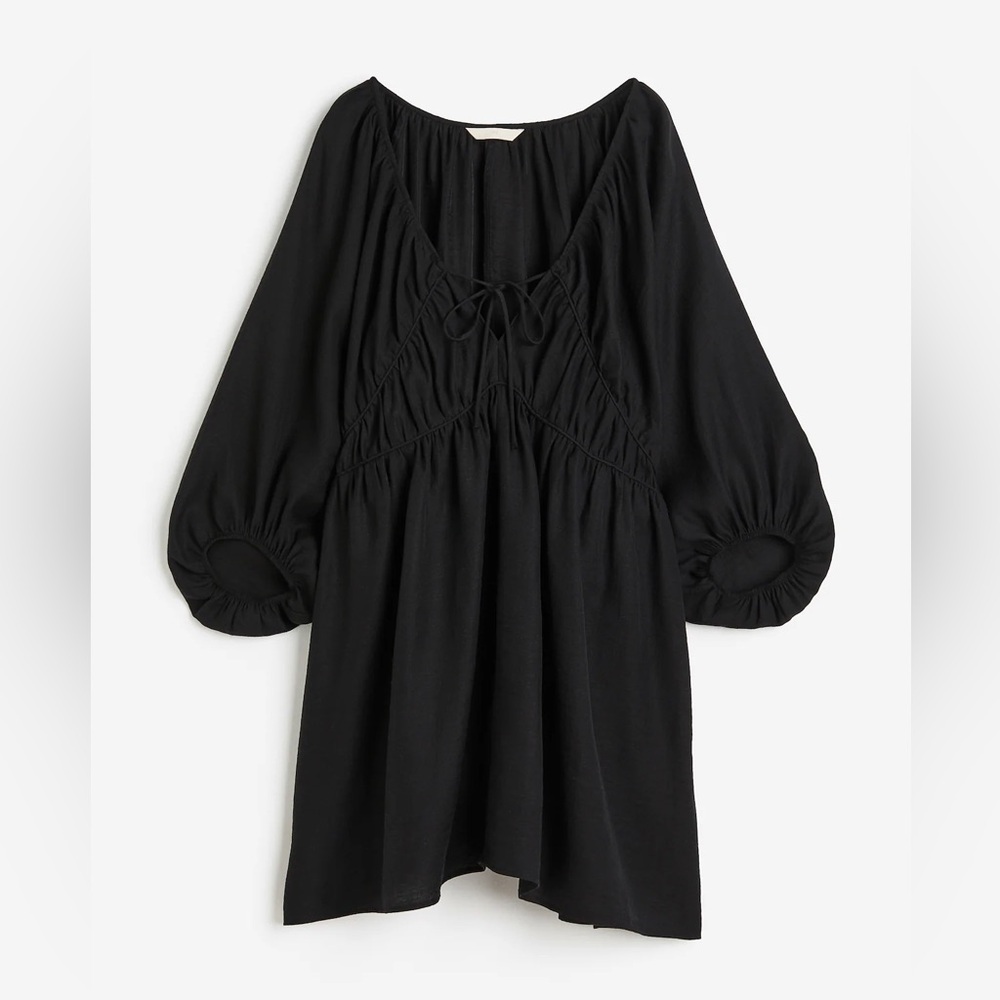 NWT H&M black Oversized Lyocell Blend Dress sz XXL